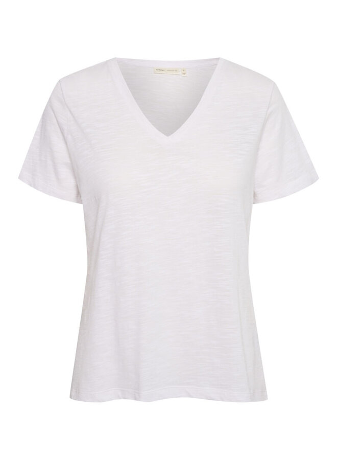 T-SHIRT ALMA COL V BLANC