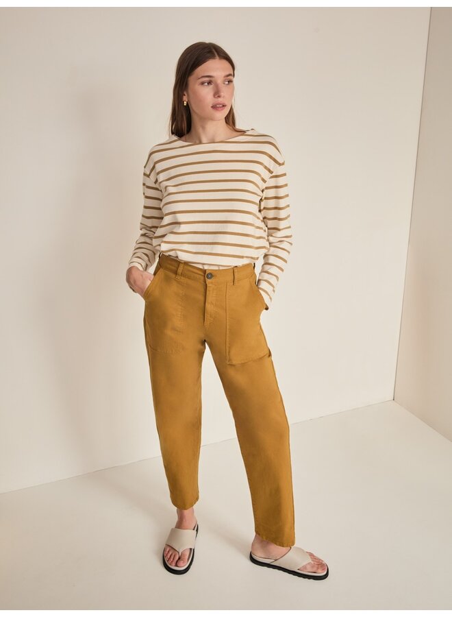 PANTALON COTON OLIVE