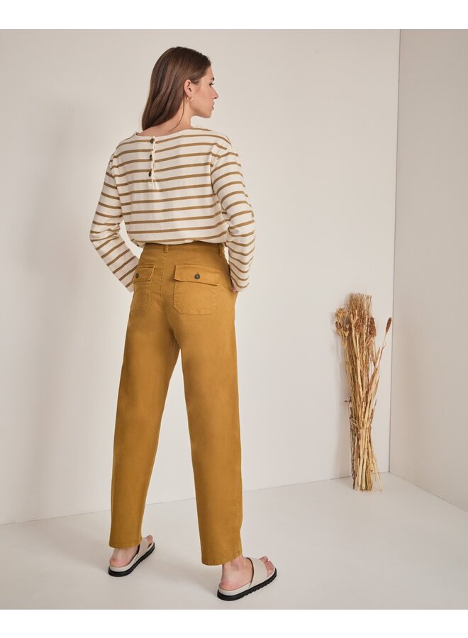 PANTALON COTON OLIVE