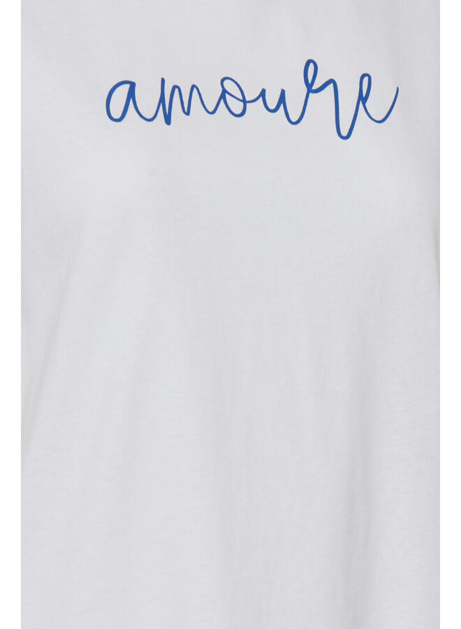 T-SHIRT "AMOUR" BLANC