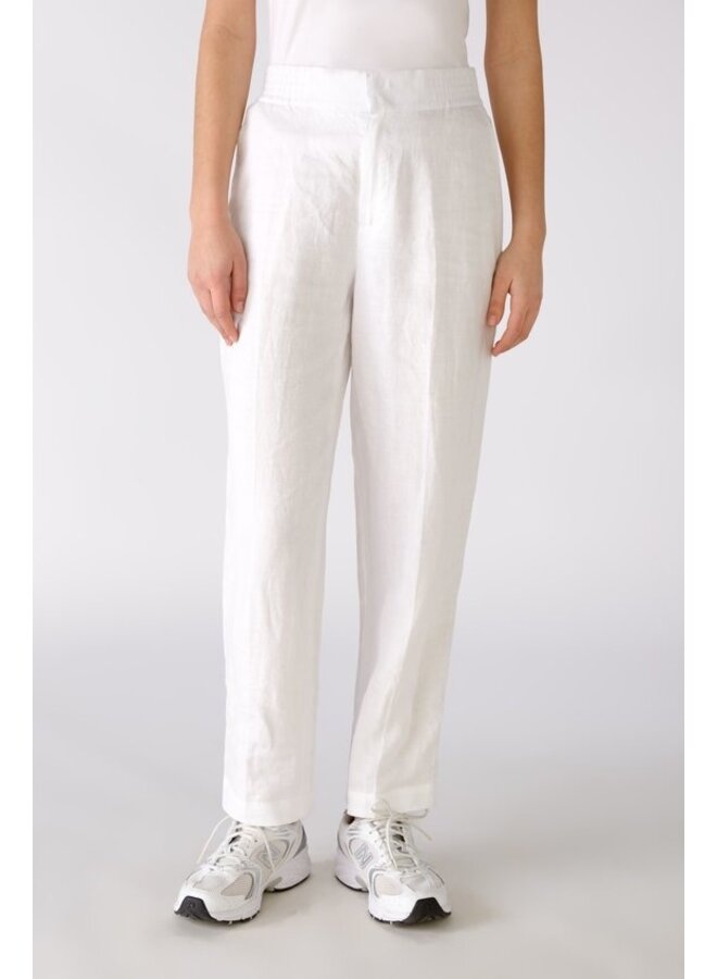 PANTALON LIN BLANC