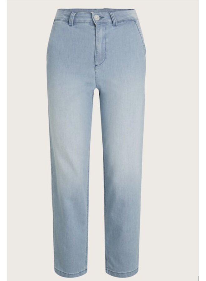 PANT. CHINO RAYÉ BLEU