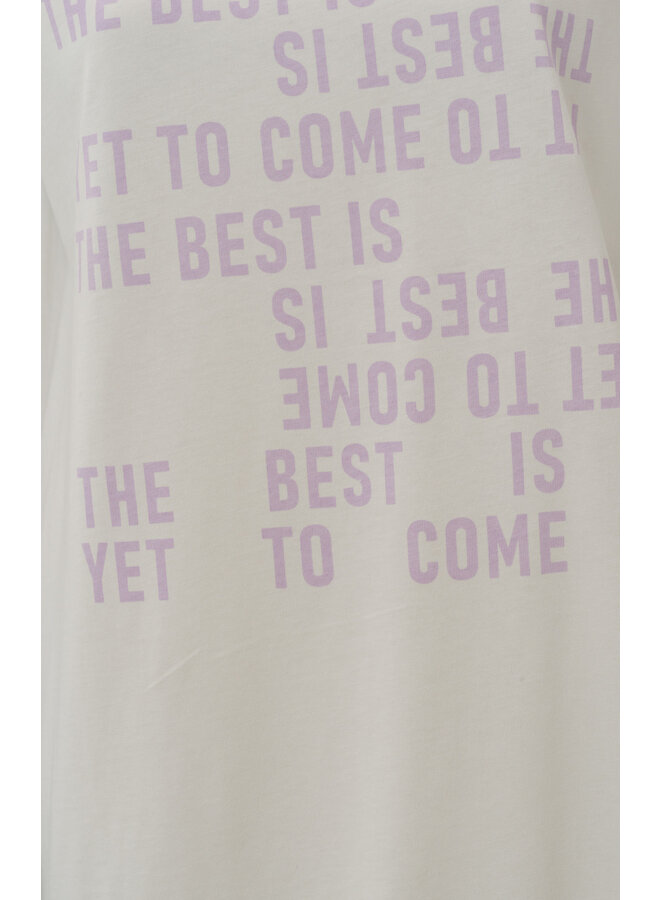 T-SHIRT "THE BEST IS.. " CREAM
