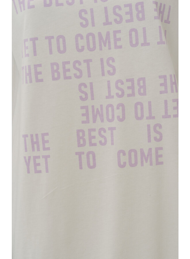 T-SHIRT "THE BEST IS.. " CRÈME