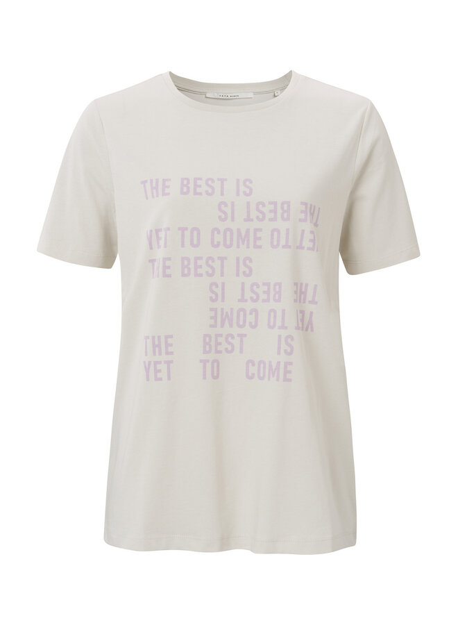 T-SHIRT "THE BEST IS.. " CREAM