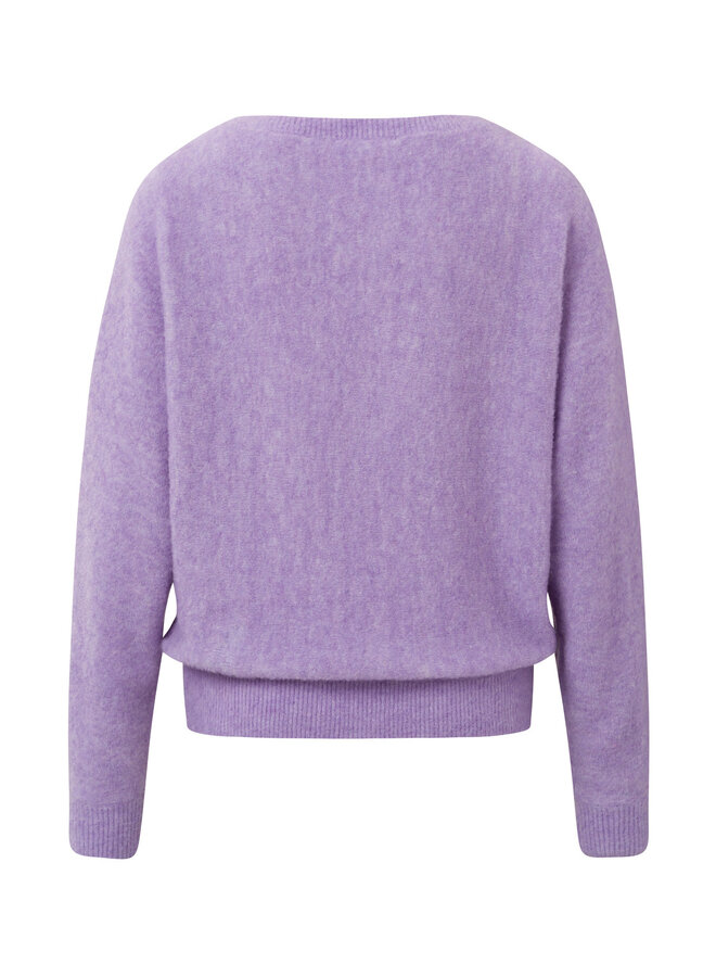 LILAC FRONT TAILORED SWEATER