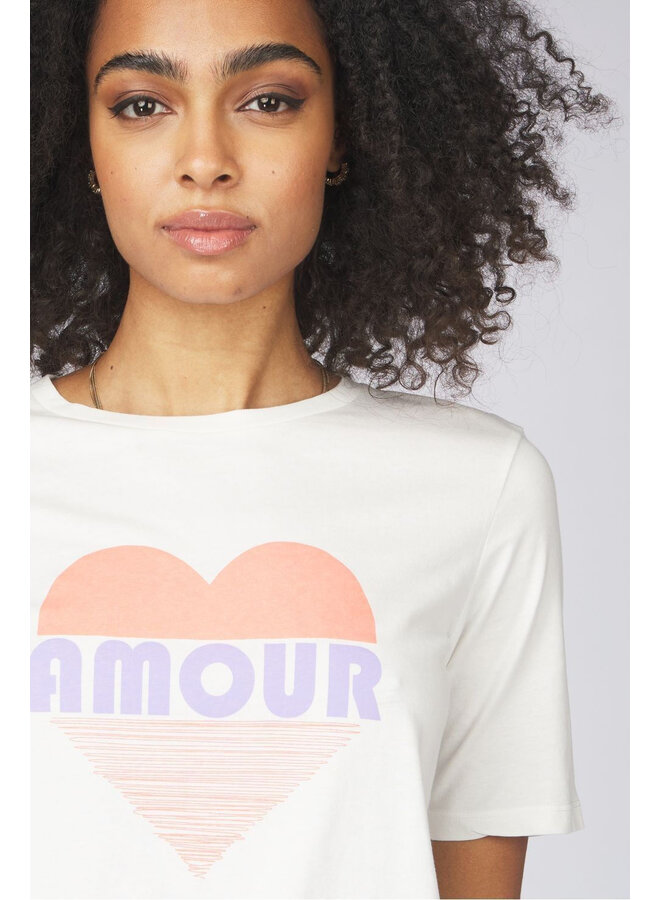 T-SHIRT "AMOUR" OFF WHITE