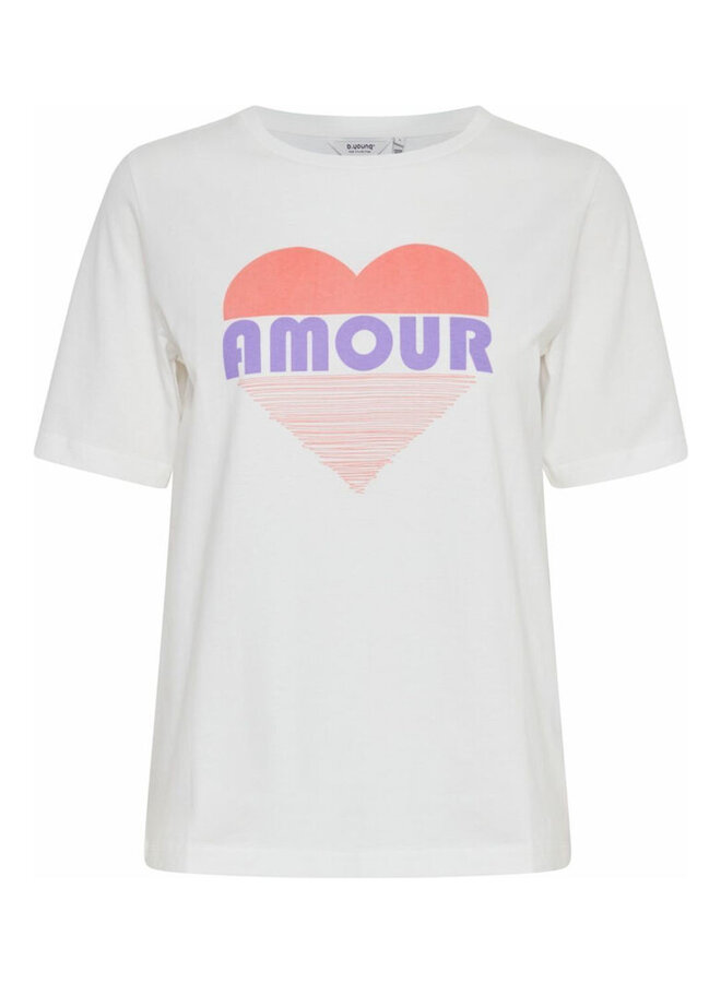 " AMOUR"OFF WHITE T-SHIRT