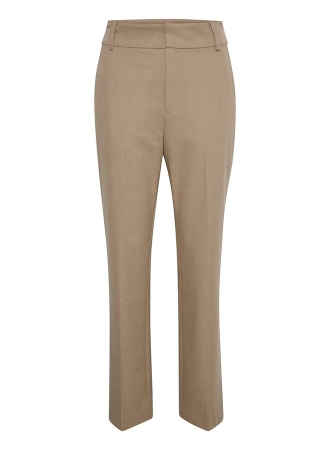 NAKITA STRAIGHT BEIGE TROUSERS