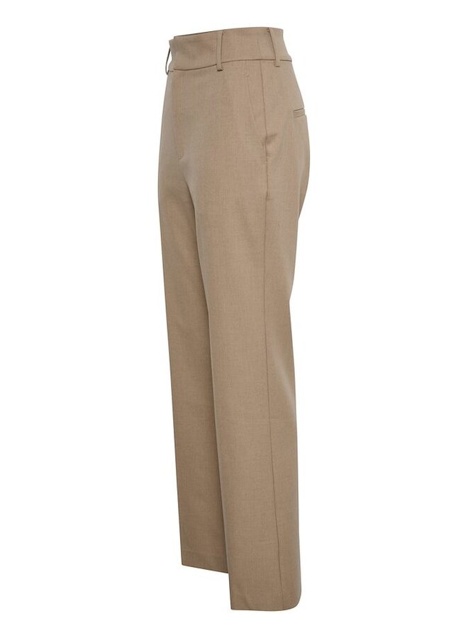 NAKITA STRAIGHT BEIGE TROUSERS