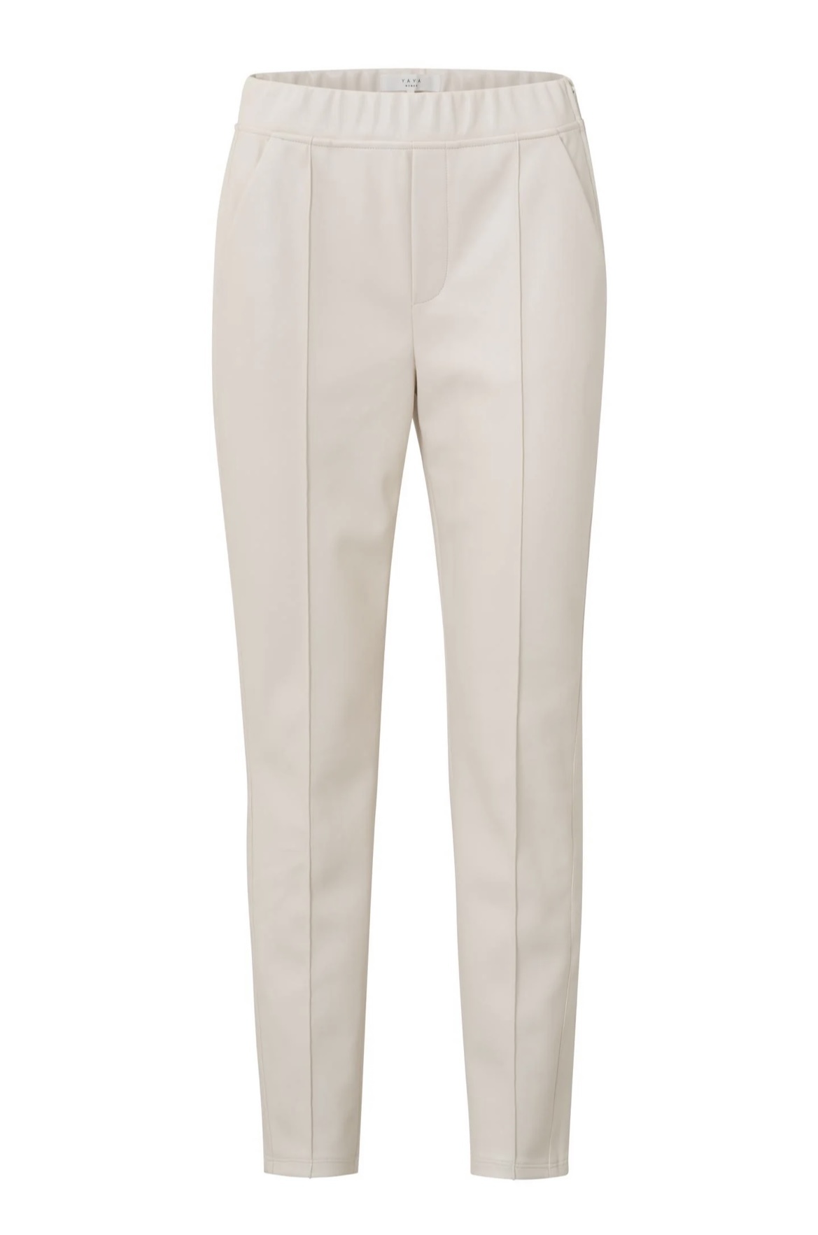 On foot Untouched Vest womens cream leather trousers Untouched To take care  grinning