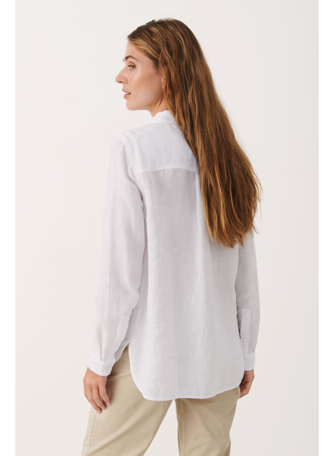 KIVAS WHITE LINEN BLOUSE