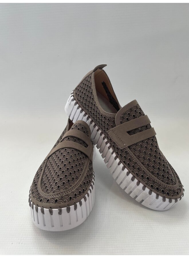 LOAFER PLATEFORME TAUPE