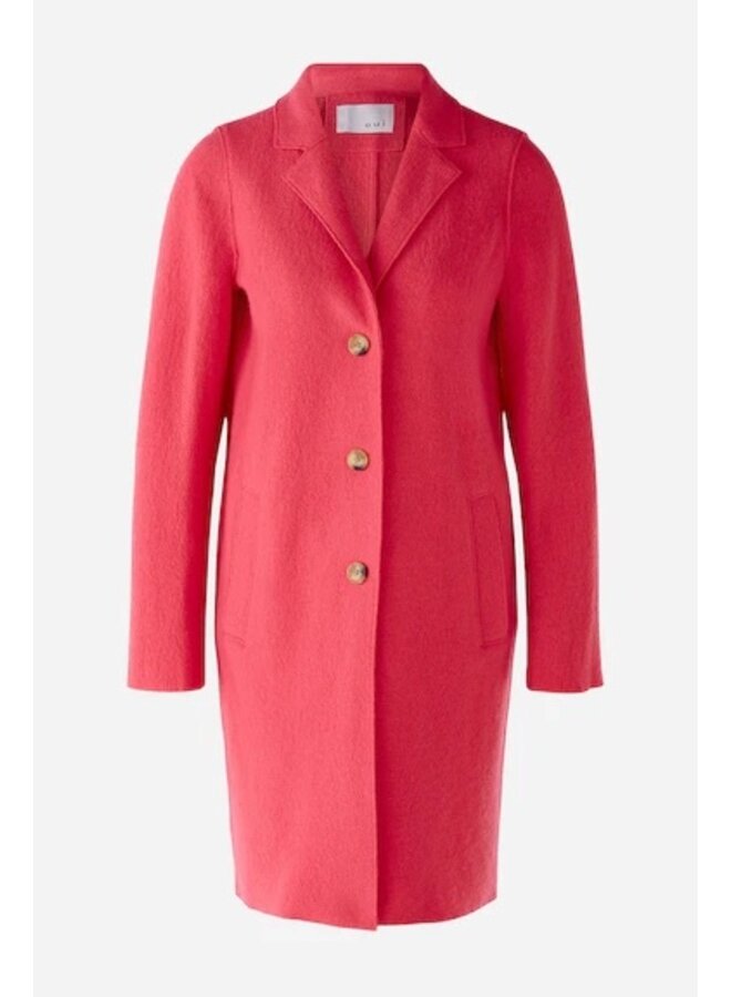 MANTEAU DE LAINE FUCHSIA