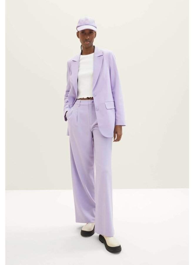 WIDE LEG LILAC TROUSERS