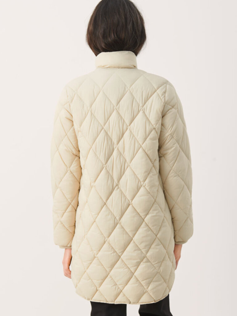 PART TWO OLILAS CREAM QUILTED COAT