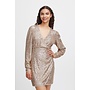 SOLIA GOLDEN SEQUINS WRAP DRESS
