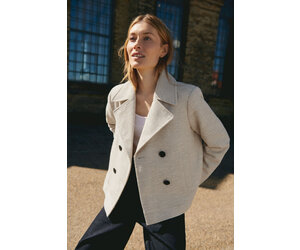 Evalina wool cheap blend coat