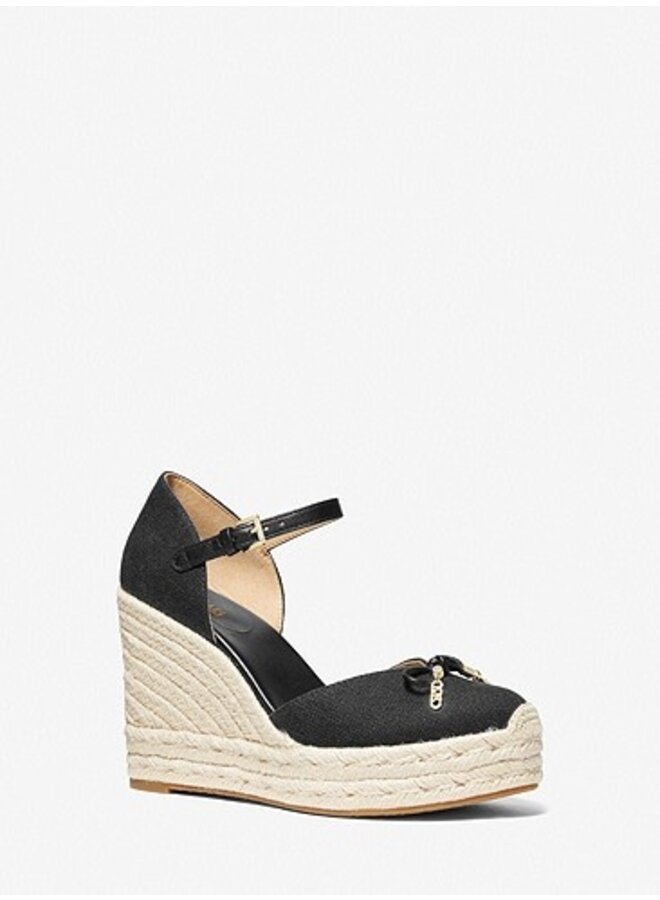 SANDALE WEDGE NORI NOIRE