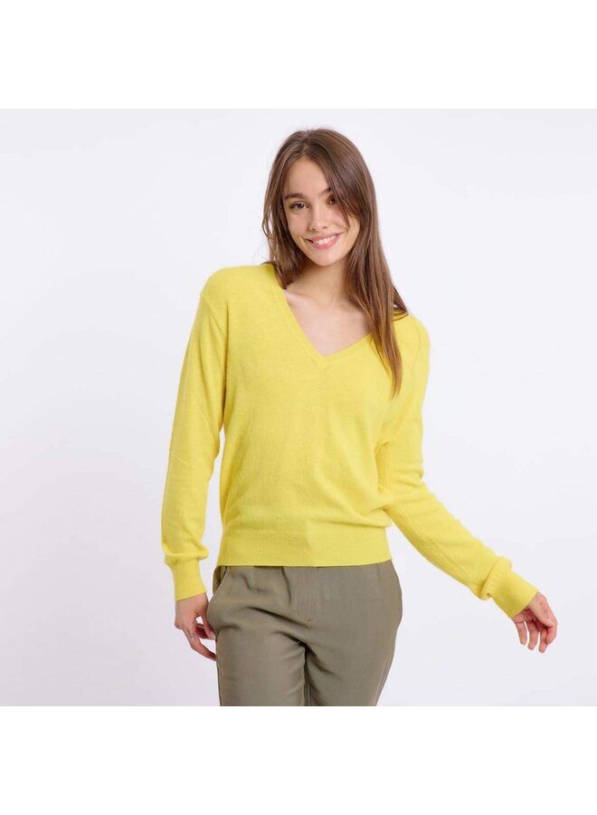 EDEN YELLOW V-NECK