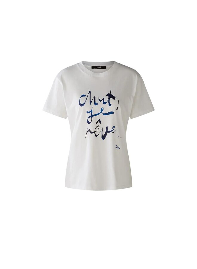 "CHUT JE RÊVE" WHITE T-SHIRT