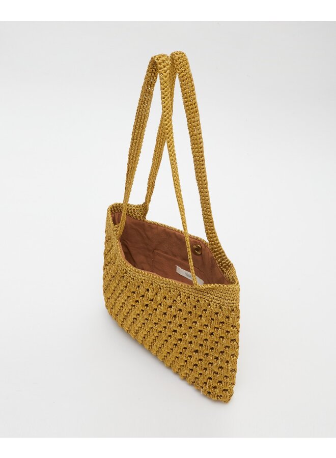 SAC À MAIN CROCHET DORÉ