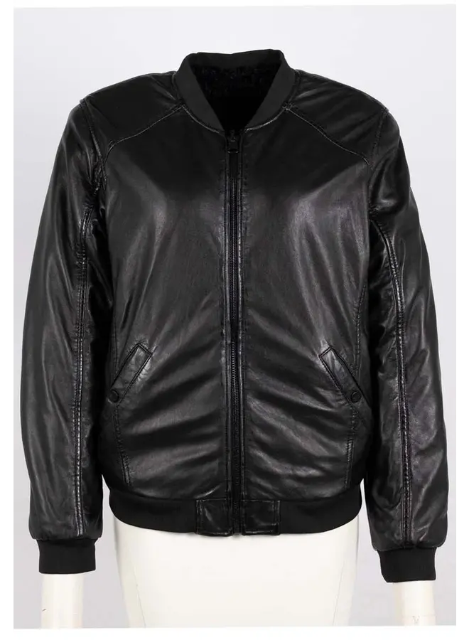 DILAY REVERS. LEATHER JACKET