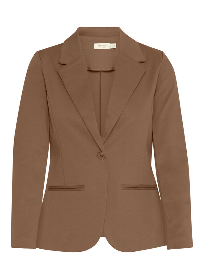 VESTON AJUSTÉ BRUN