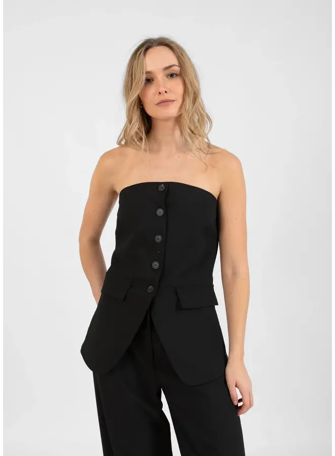 TOP BUSTIER NOIR