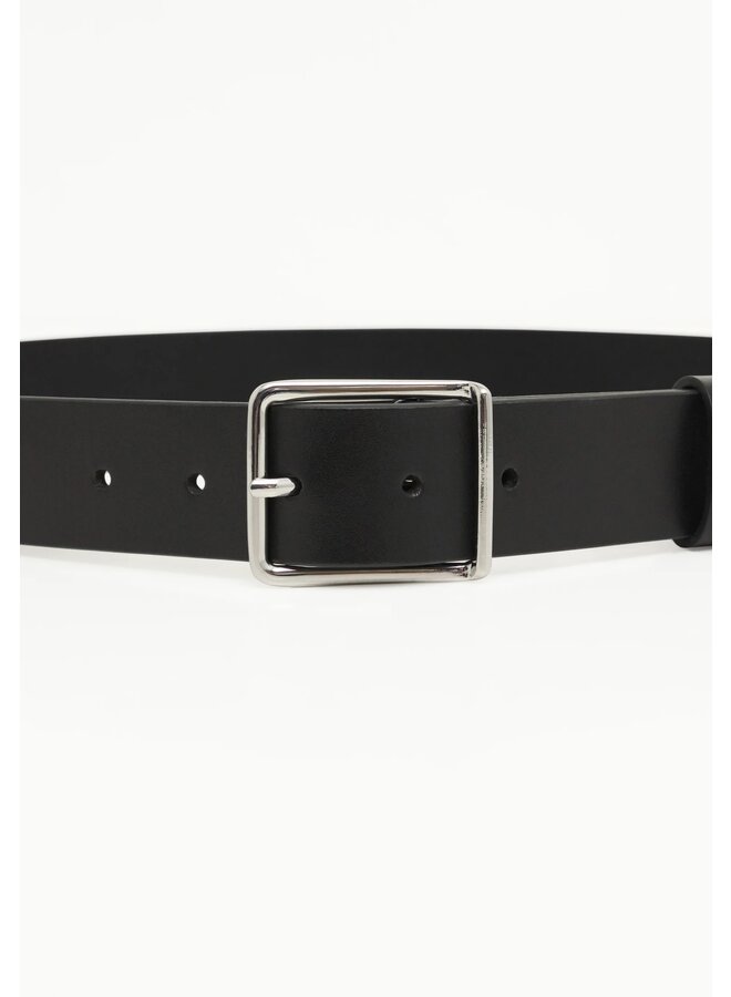 CEINTURE CUIR LISCA NOIRE