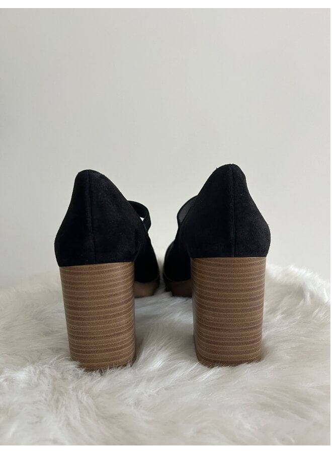 SOULIER MARY JANE SUÈDE NOIR