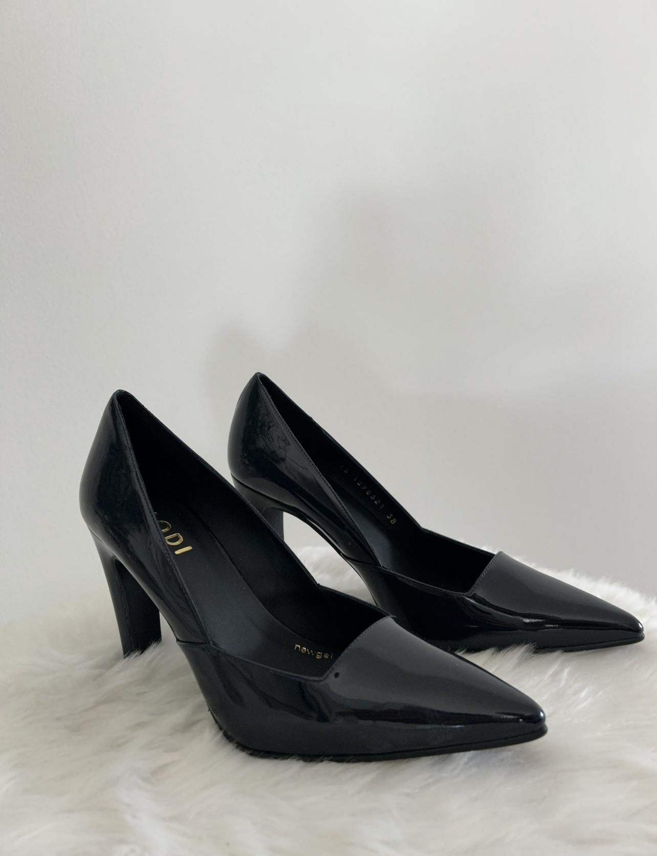 Escarpin cuir vernis noir hotsell