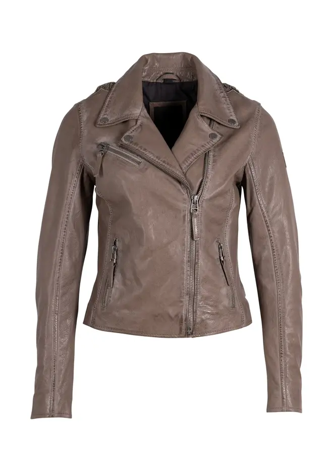 JACKET CUIR CHRISTY ÉTOILES