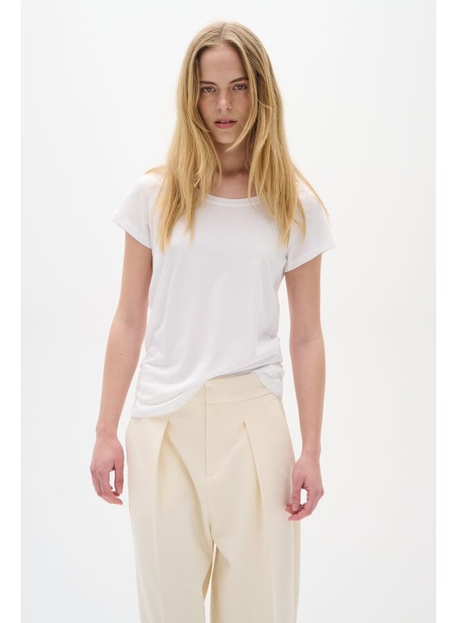 T-SHIRT RENA COL ROND BLANC