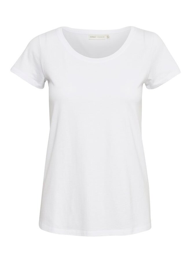 T-SHIRT RENA COL ROND BLANC