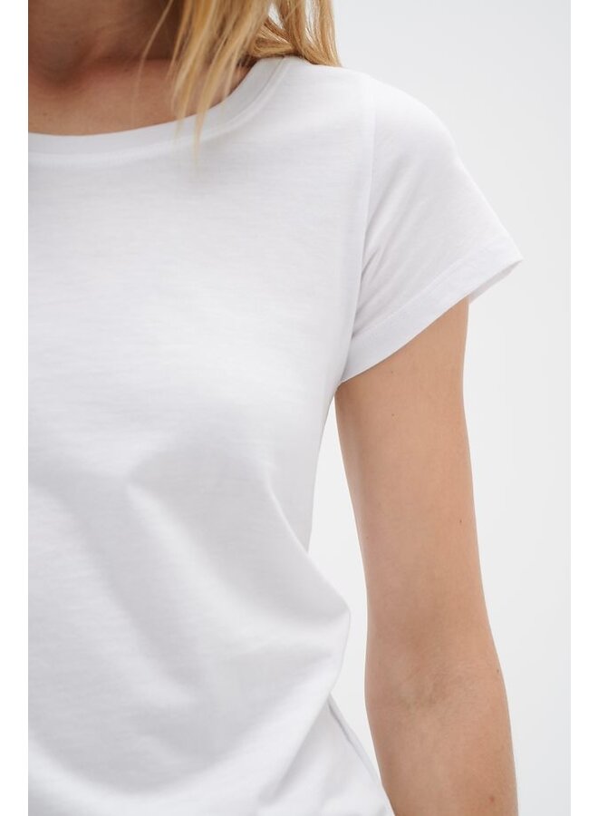 T-SHIRT RENA COL ROND BLANC