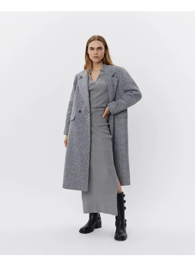 MANTEAU DE LAINE GRIS