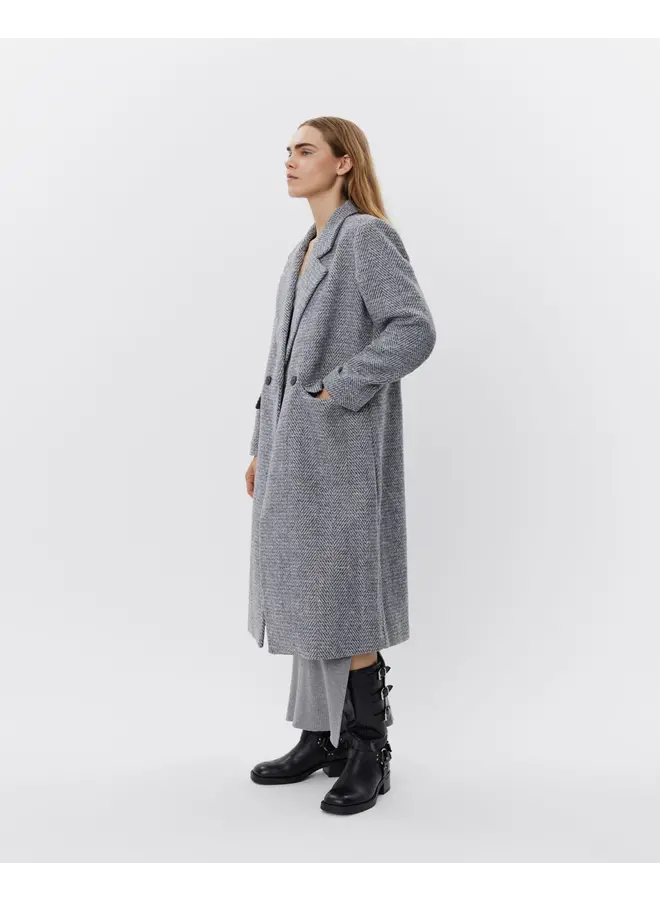 MANTEAU DE LAINE GRIS