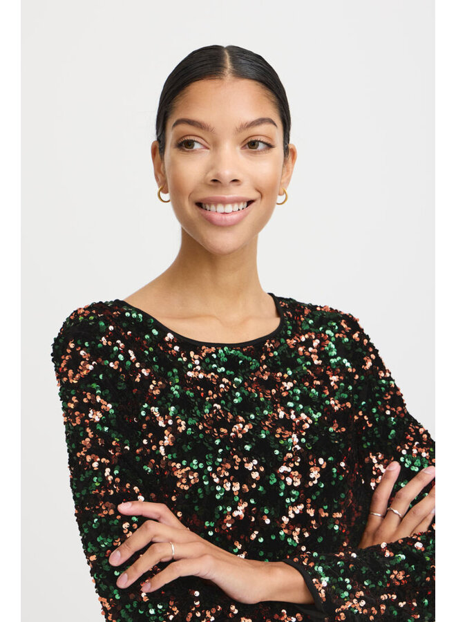 ROBE SAMIO PAILLETTES MULTI