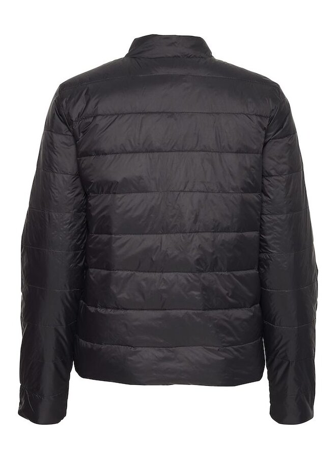 MANTEAU MAT. REVERS. NOIR LILA