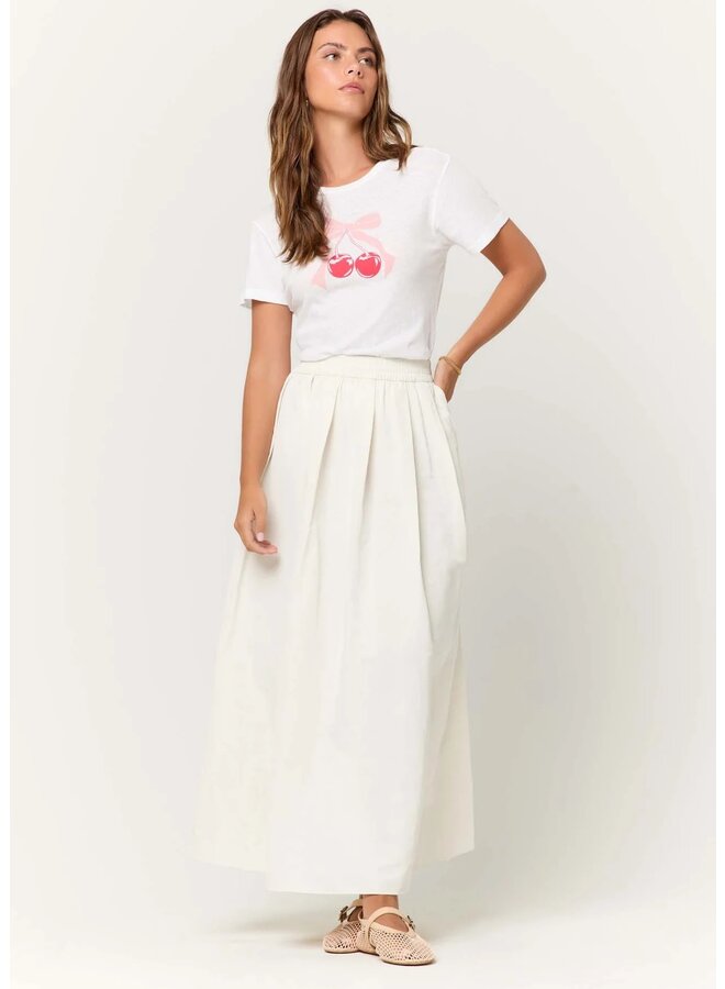 T-SHIRT BLANC CERISES