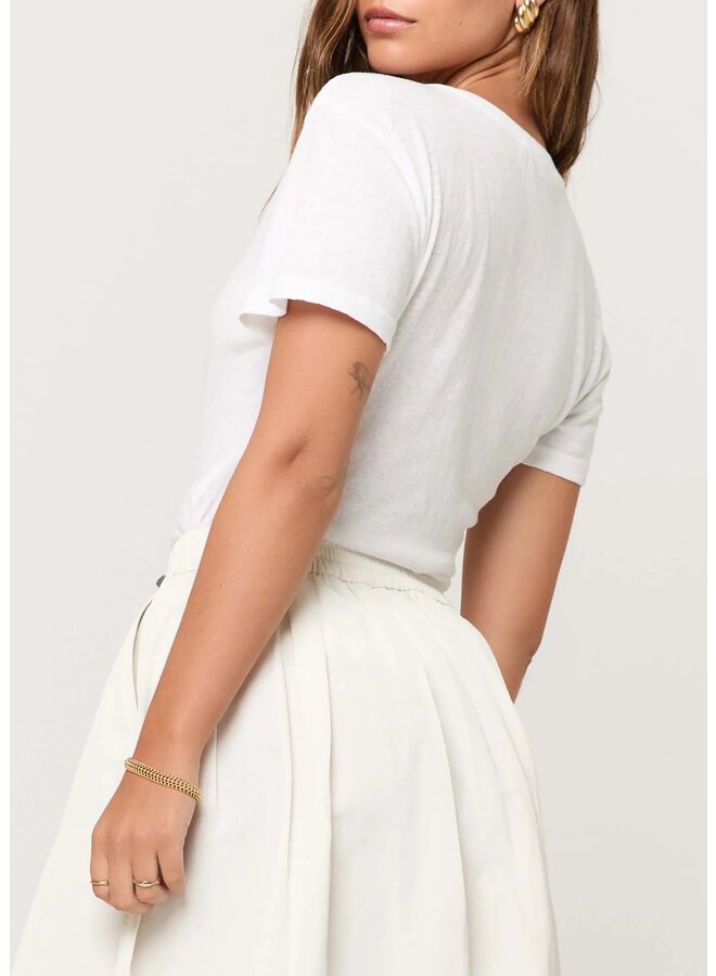 T-SHIRT BLANC CERISES