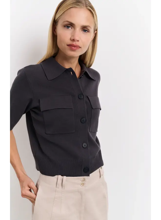 CARDIGAN POLO COURT GRIS