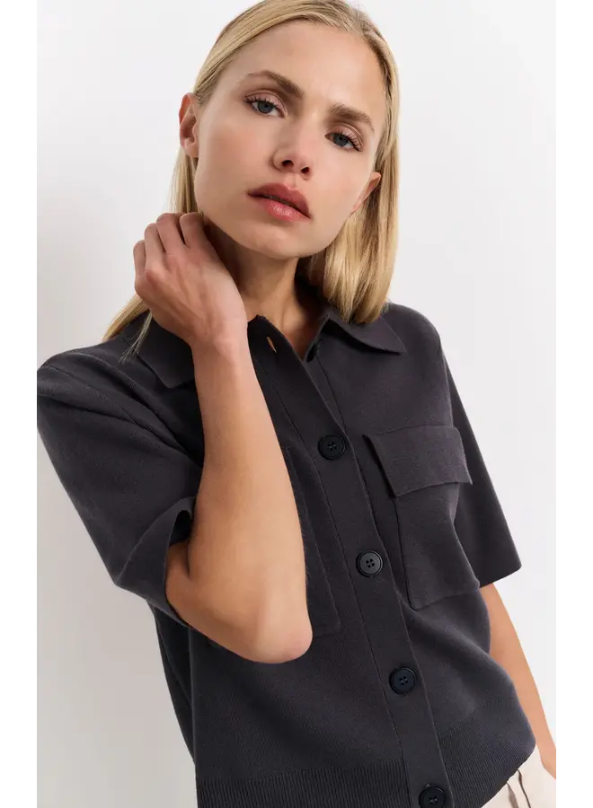 CARDIGAN POLO COURT GRIS