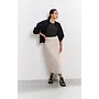 JUPE MIDI ASYM. BEIGE