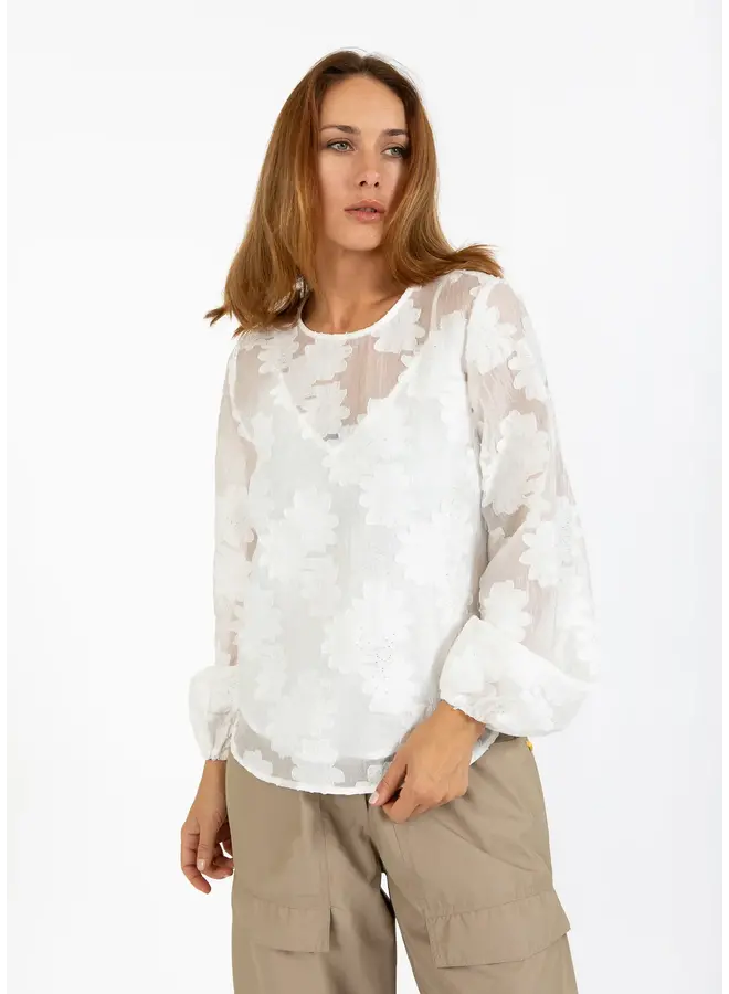 BLOUSE BLANCHE MCH BALLON