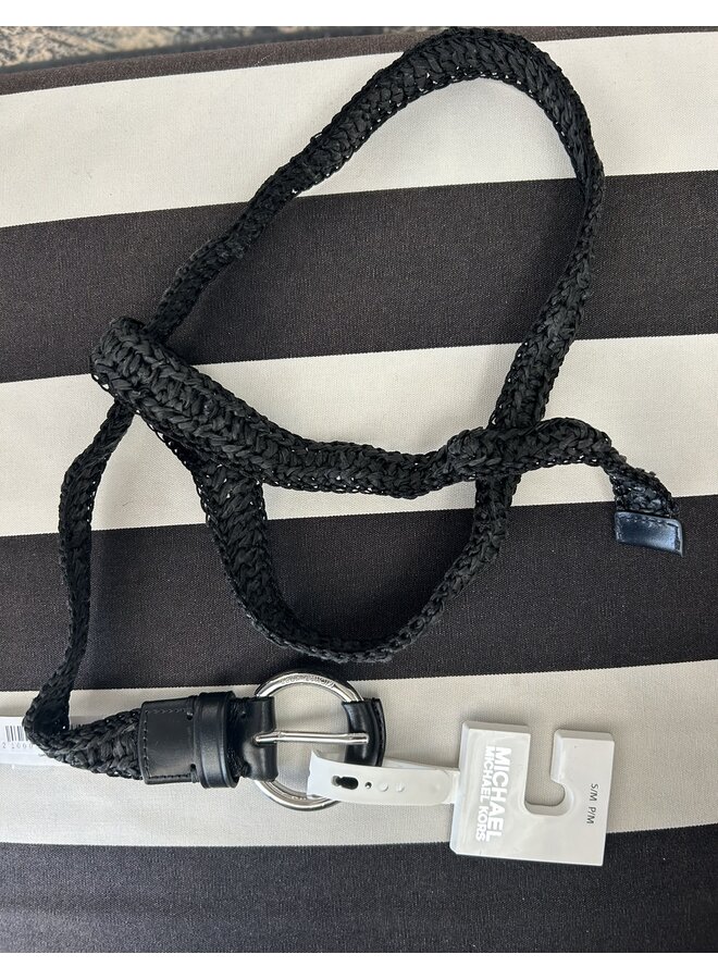 CEINTURE PAILLE NOIRE