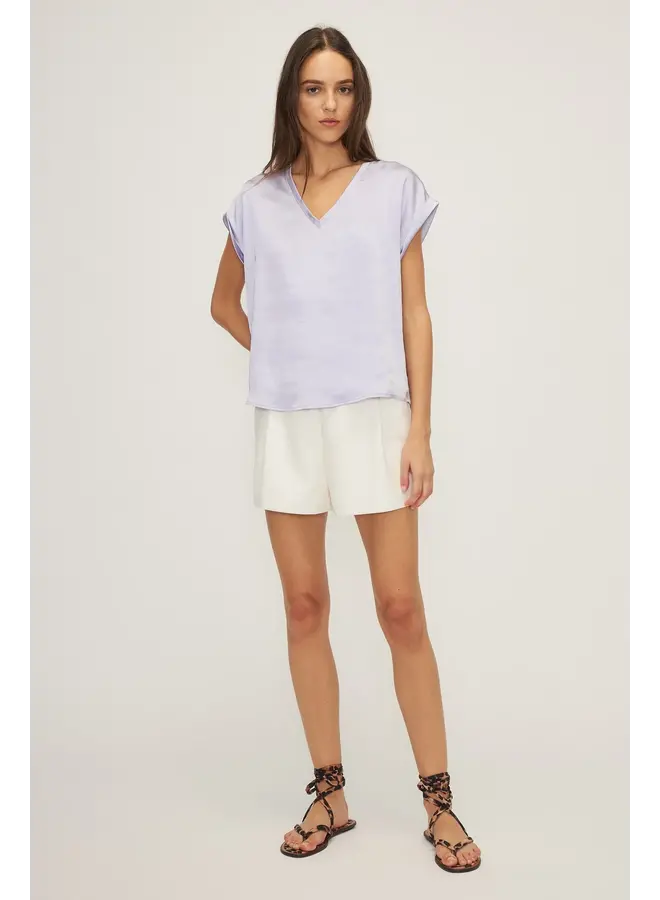 HAUT SATINÉ LAVANDE NATALIA