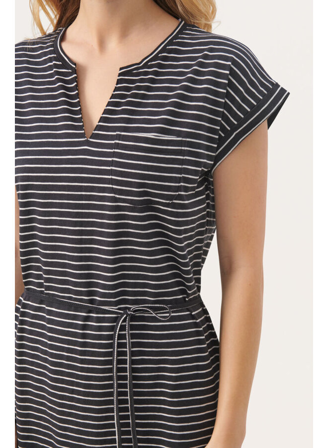 ROBE MABELS MARINE/BLANCHE