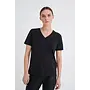 T-SHIRT RENA COL V NOIR